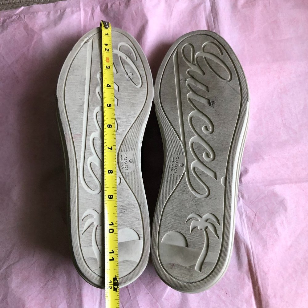Gucci Men's Black Leather Sneakers - Picture 12 of 15